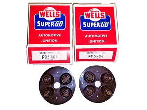 1937-1941 Ford V8 passenger & truck NORS Distributor Cap PAIR replace 68-12116 - Picture 1 of 3