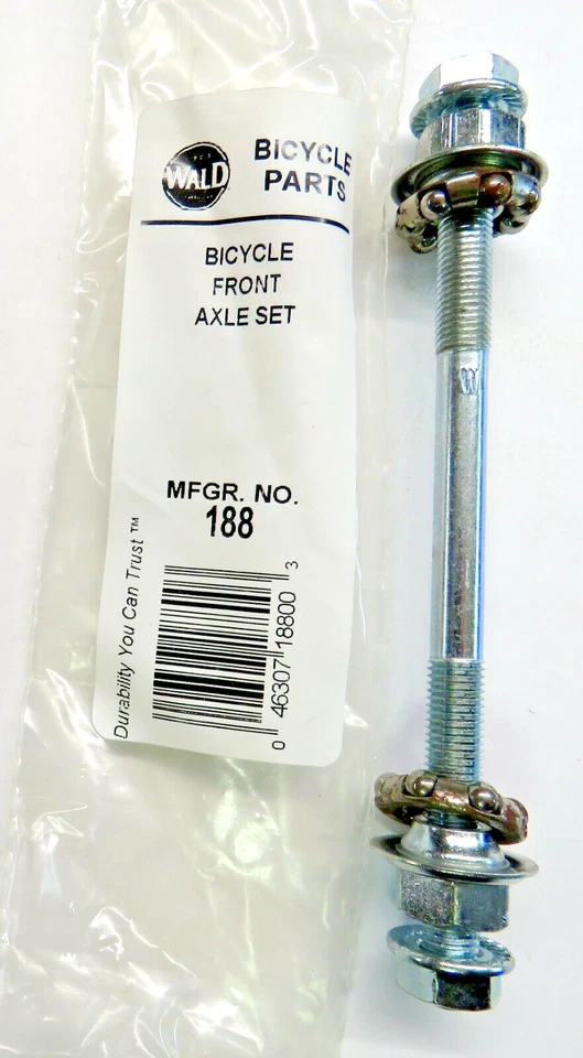 Vintage Wald  Front Hub Axle 5/16 x 24 & # 5 Bearings #188 - Image 1 of 1