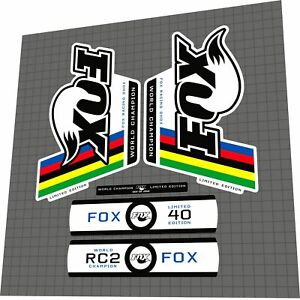 FOX RC2 (2008) 40 WC Fork Decal Set