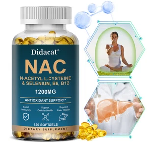 NAC N-Acetilcisteina 1200 Mg - Salute del fegato, antiossidante, senza OGM - Foto 1 di 15