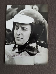  AUTOGRAPH Jackie OLIVER Postal Card Signed FORMULA 1