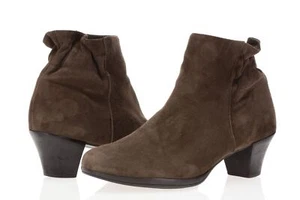Womens MUNRO American 235779 Brown Suede Ankle Boots size 7W - Picture 1 of 7