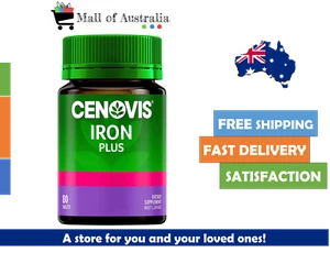 Cenovis Iron Plus for Women's Health - Relieves Fatigue & Supports Energy - 80 P - Picture 1 of 12