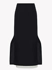 The Row Women's High Waisted Side Slit Contrasting Color Skirt
