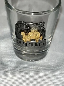Superb Amish Country Shot Glass Lancaster Pennsylvania Dutch Pewter - Picture 1 of 8