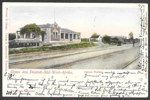 DSWA seltene Bahn AK: Station Waldau ° Windhuk 2.6.04 nach Potsdam - Bild 1 von 2
