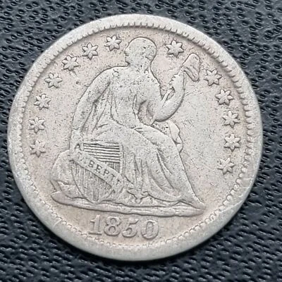 1850 Seated Liberty Half Dime 5c Better Grade XF #41372 - Image 1 of 2