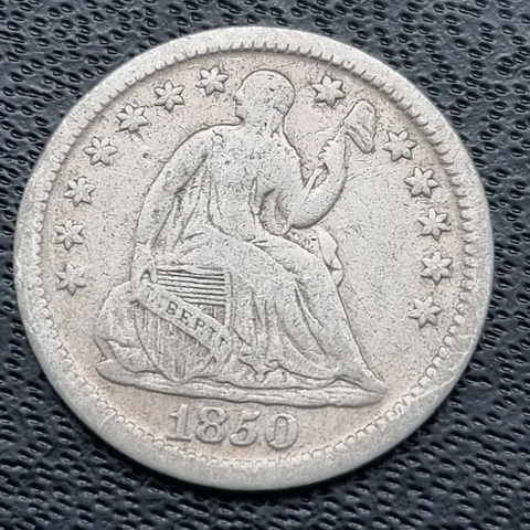 1850 Seated Liberty Half Dime 5c Better Grade XF #41372 Cover