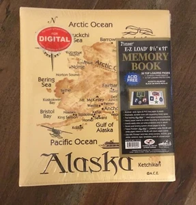 Photo Album Memory Book Alaska Landmarks  Embossed Top Loader Pages New Sealed - Picture 1 of 4