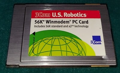 3COM U.S. ROBOTICS 56K* WINMODEM PC CARD MODEL 313 - Image 1 of 4