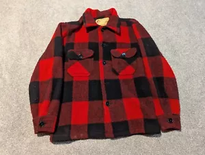 Bemidji Woolen Mills Jacket Youth Medium Vintage Wool Flannel Plaid Shacket - Picture 1 of 11