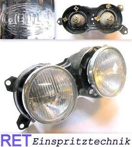 Scheinwerfer rechts HELLA BMW 635 CSI E 24 1. Serie schmaler Chromring original - Bild 1 von 4