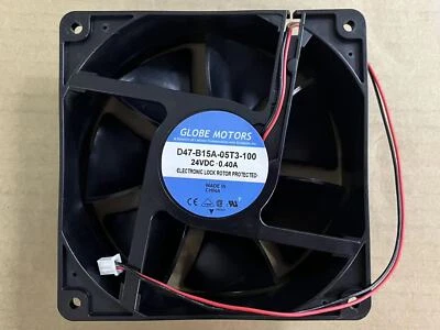 Ventilador de refrigeración inversor 1 pieza Globe Motors D47-B15A-05T3-100 12CM 12038 24V 0,40A Foto 1 de 4