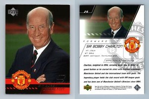 Sir Bobby Charlton #29 Manchester United 2001-2002 Upper Deck Trading Card