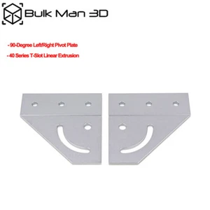 Aluminium 90 Grad Links/Rechts Schwenkplatte für 40 Serie T-Nut Linear Extrusion - Bild 1 von 11