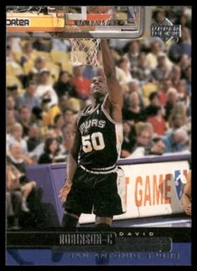 David Robinson 1999-00 Upper Deck Encore #72 San Antonio Spurs Marina - Imagen 1 de 2