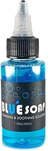 BLUE SOAP Cleansing Soothing Solution 1 oz Clean Skin Relieve Ink Tattoo Supply - Picture 1 of 1