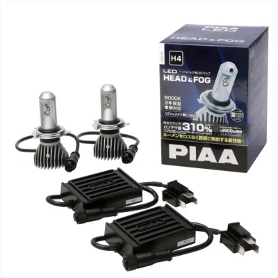 LEH110 LED Bombilla Serie para Cabeza Niebla 2 Juego PIAA H4 6000K 12V 24V - Imagen 1 de 4