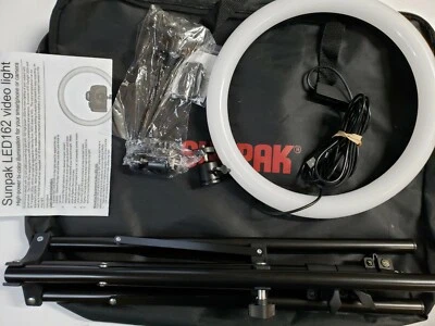 12" Bicolor LED Ring Light Kit [VL-LED-162-12RL] USED Sunpak - Image 1 of 4
