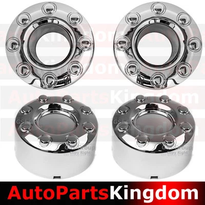05-17 Ford Super Duty DUALLY Chrome 17" 1x Set Front+Rear Wheel Center Hub Cap - Image 1 of 4