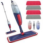 Microfiber Spray Mops for Floor Cleaning - BPAWA Wood Floor Mop with Blue-Red