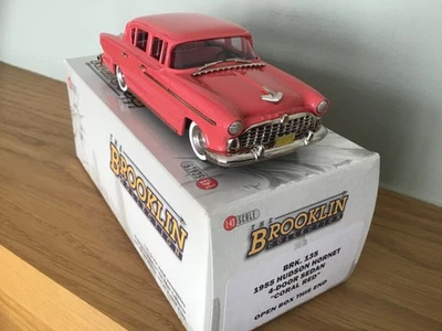 BROOKLIN MODELS 1/43 BRK135 - 1955 HUDSON HORNET 4 PORTAS SEDÃ METAL BRANCO ESTADO PERFEITO - Imagem 1 de 4