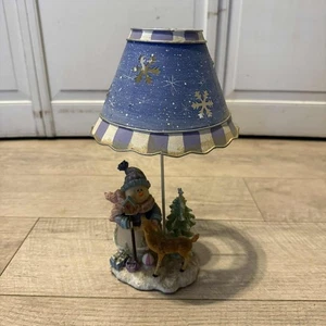 Candelabro muñeco de nieve y ciervo interiores del hogar - Imagen 1 de 15