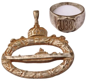 U38 U-Boot WW1 Kaiserreich Deutsche Marine Ring Marine U-Boot Marine WWI Marine - Bild 1 von 17