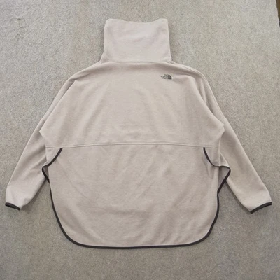 The North Face Sudadera Mujer Gris Medio Acogedor Slacker Poncho Sudadera con Capucha Vellón Foto 1 de 4