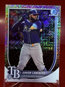 2025 Bowman Junior Caminero #13 Chrome Mojo Refractor Tampa Bay Rays - Picture 1 of 2