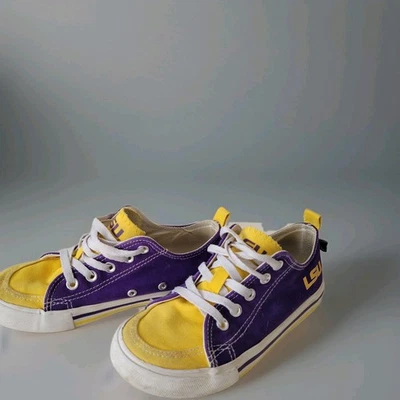 LSU Tigers Skicks Unisex Zapatillas Zapatos Púrpura Amarillo Parte Superior Baja Con Cordones Juveniles 1M Foto 1 de 4