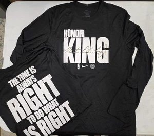 Philadelphia 76ers Player Issued 2024/25 "MLK" Long Sleeve Warm Up Shirt w/COA - Picture 1 of 1
