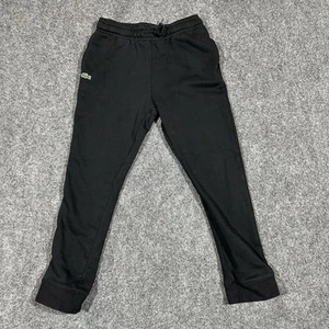 Lacoste Youth Kids Cotton Blend Sweatpants Black Casual Lounge Unisex 12 - Picture 1 of 16