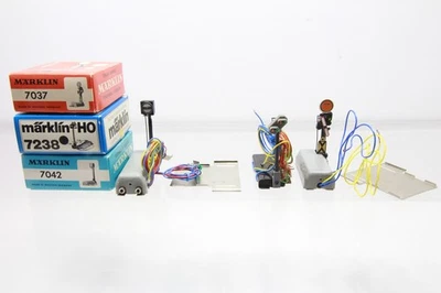 H0 Märklin 7238 7042 7037 Vorsignal Gleissperrsignal Lichtvorsig. Konv. OVP N103 - Bild 1 von 2