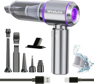 Handheld Car Vacuum Cleaner Cordless Powerful 22000Pa Strong Cyclonic Suction Bl - Image 1 of 4