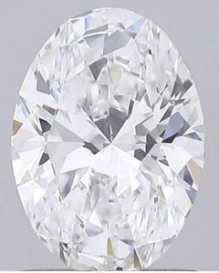 Lab Grown IGI Certified HPHT Diamond 0.50 Carat Oval D VS1 jewelry stone - Picture 1 of 9