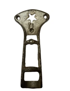 VINTAGE CAST IRON STAR FLAG POLE HOLDER - Picture 1 of 4