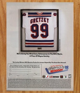 Wayne Gretzky's '98 3D Hockey Midway- Video Game Print Ads Poster Promo Art 1997 - Picture 1 of 3