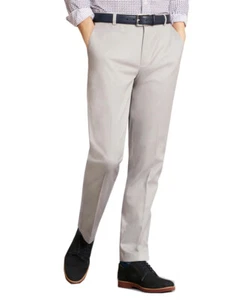 Brooks Brothers Men's Milano Fit Tech Chino Pants, Light Grey 38W x 30L 5108-9 - Picture 1 of 2