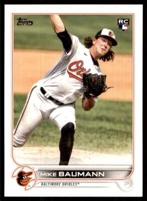 2022 Topps Mike Baumann RC Baltimore Orioles #502 - Image 1 of 2
