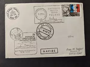 Polish Ship R/V PROFESOR SIEDLECKI Naval Cover 1978 POLAR Cachet ANTARCTIC - Picture 1 of 2
