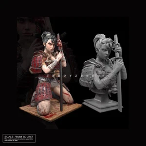 Kit modellino Samurai bambina 76 mm non verniciato kit garage YUFAN non assemblato - Foto 1 di 7