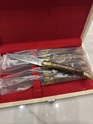 Coffret 6 Couteaux De Table Laguiole Bougna Neuf - Photo 1/4