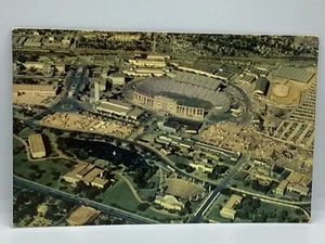 Postcard Aerial view state fair grounds Cotton Bowl Stadium Dallas Texas TX H268 - Bild 1 von 2