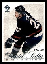 2001-02 Pacific Private Stock Silver #95 Daniel Sedin #93/108