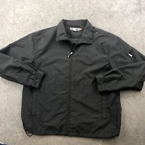 Quiksilver Jacket Mens XL Black Full Zip Windbreaker Rain Outdoors Soft Shell