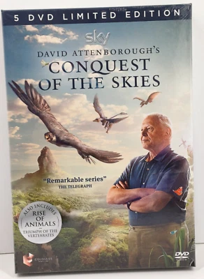 David Attenborough's Conquest Of The Skies 5 DVD Limited Edition New And Sealed - Image 1 of 2