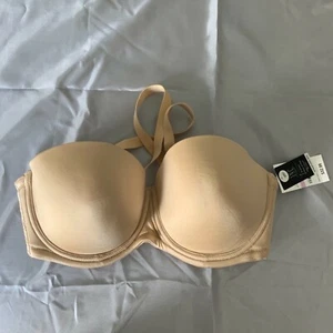 INC. STRAPLESS UNDERWIRE BRA Sz 36D in TAN DARK NUDE COLOR-10 WAYS to WEAR-NWT - Picture 1 of 6