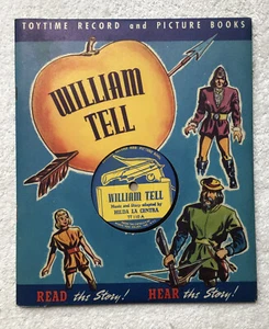 Vintage Toytime Record & Picture Book William Tell 78 rpm 7” - Picture 1 of 8