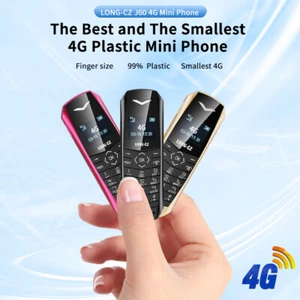 Mini teléfonos móviles 4G GSM tarjeta SIM dial Bluetooth teléfono celular pequeño reproductor de MP3 nuevo - Imagen 1 de 18